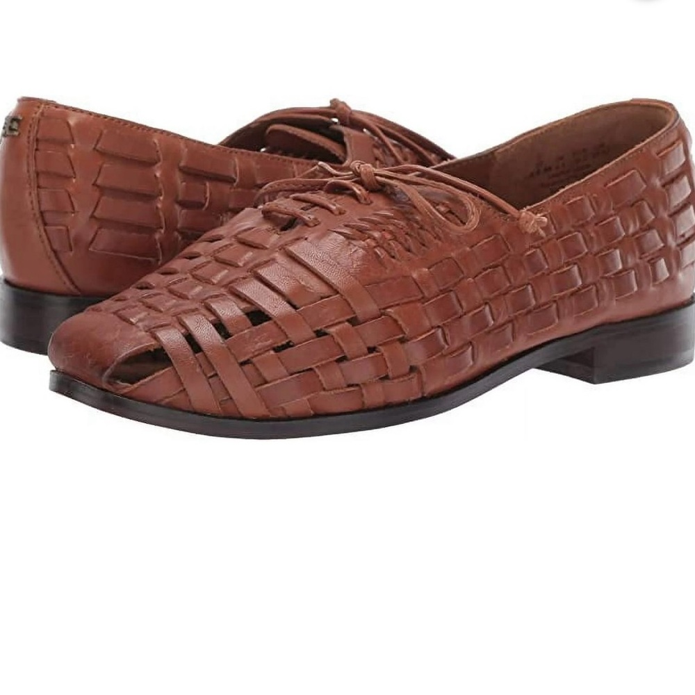 New without box Sam Edelman Woven Leather Rishel Woven Loafer Oxford Flats Shoes